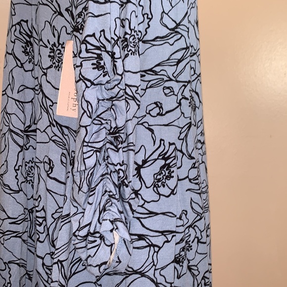 Philosophy Sharktale Pale Blue Floral Print Tunic - Picture 4 of 8